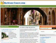 Tablet Screenshot of barbizon-france.com